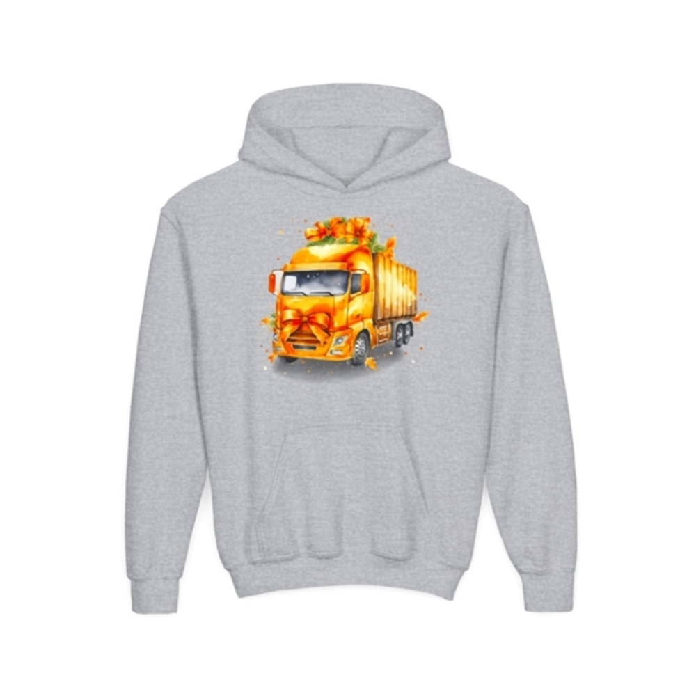 Trucker Youth Hoodie - Vintage Truck Design